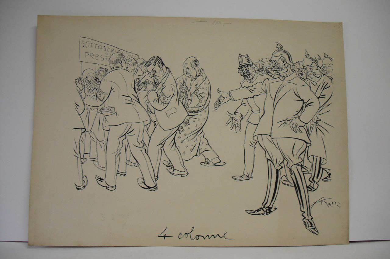 UNO SFOGO DI RABBIA TEDESCA (Reclame). (disegno) di Mazza, Aldo (1918/02/03 - )