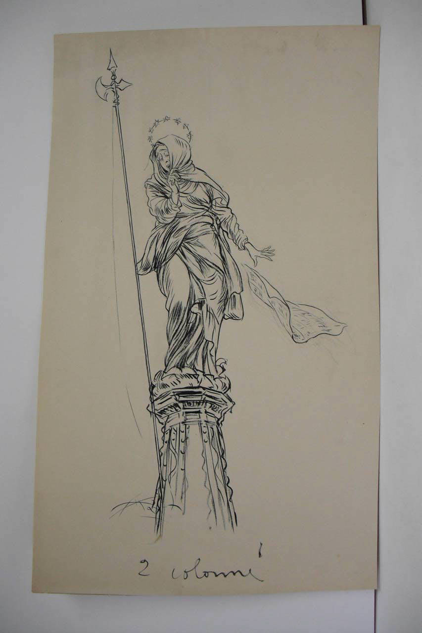 LO SCANDALO DEI CASCAMI. (disegno) di Mazza, Aldo (1918/03/03 - )