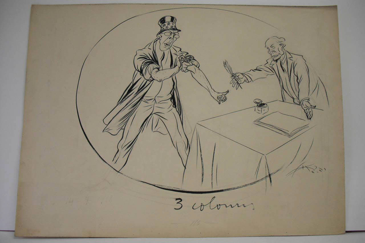 WILSON L'HA CAPITA. (disegno) di Mazza, Aldo (1918/04/14 - )