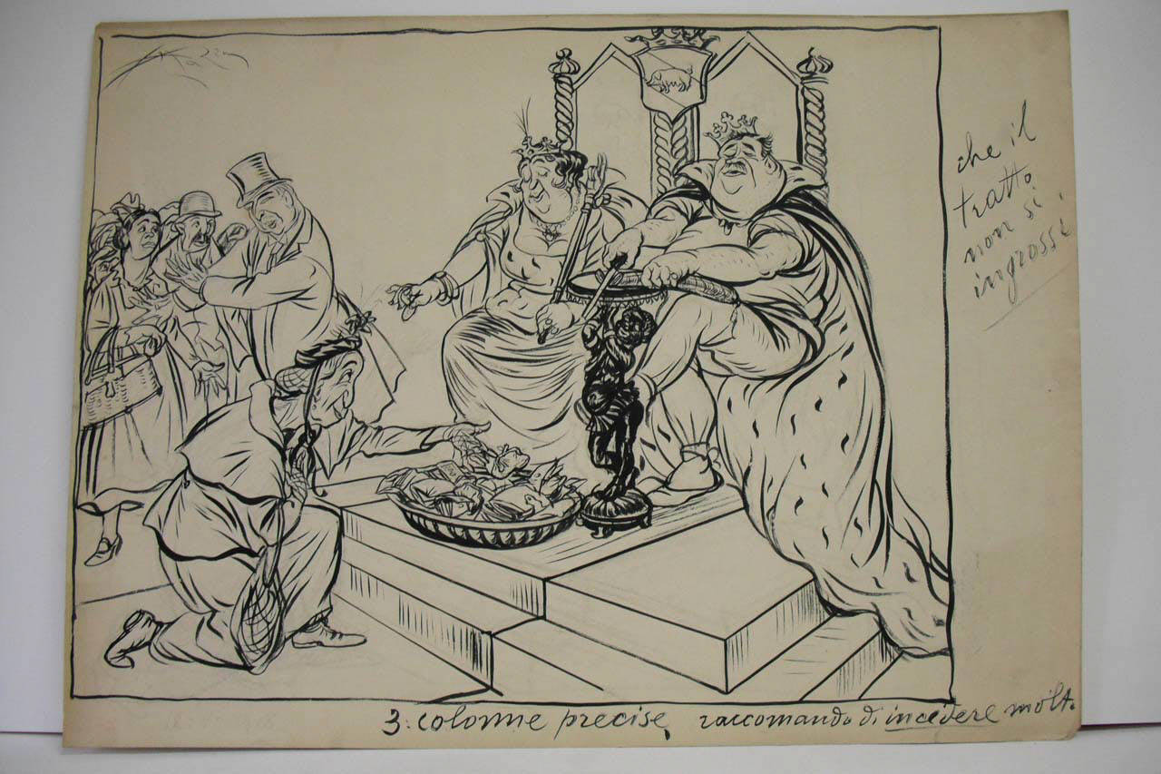 ESERCENTOCRAZIA. (disegno) di Mazza, Aldo (1918/05/12 - )