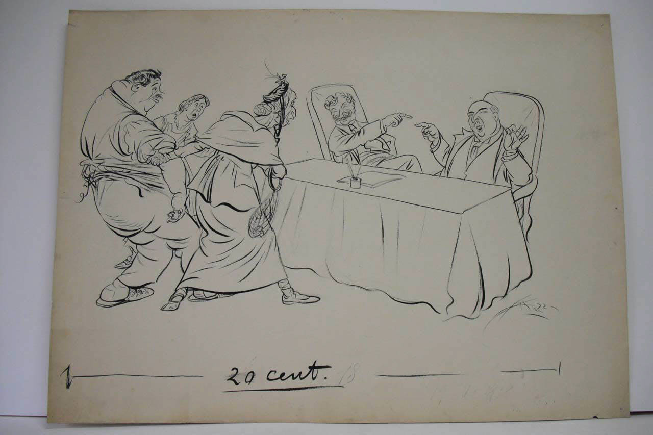 A SCARICABARILE. (disegno) di Mazza, Aldo (1918/05/19 - )
