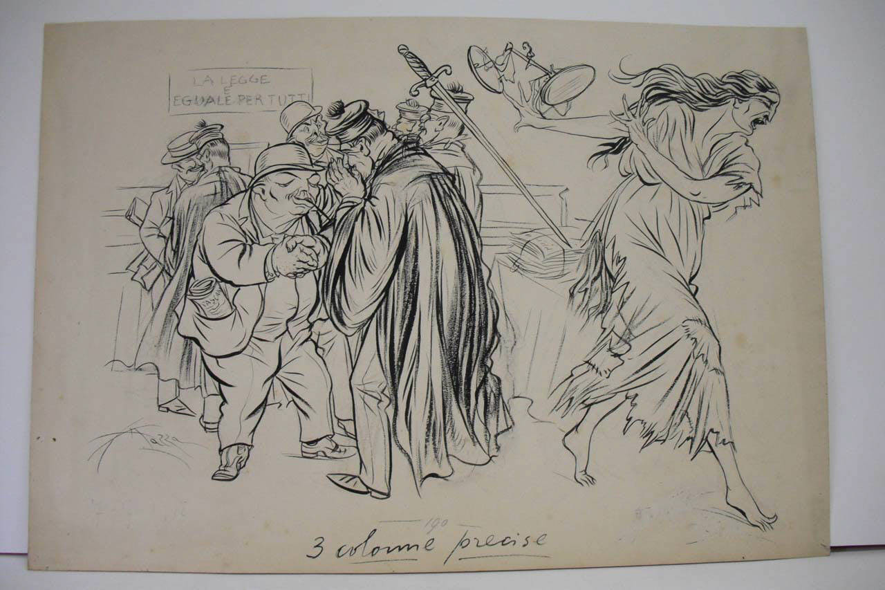 PROCESSI ITALIANI. (disegno) di Mazza, Aldo (1918/07/07 - )