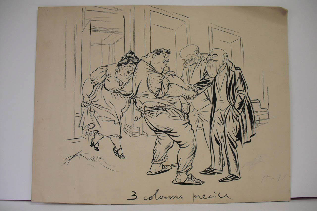 MECENATISMO. (disegno) di Mazza, Aldo (1918/09/15 - )