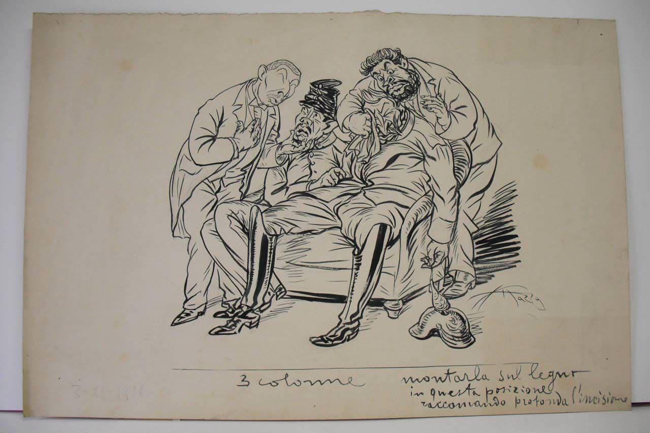 LA CROCE ROSSA SOCIALISTA. (disegno) di Mazza, Aldo (1918/11/03 - )