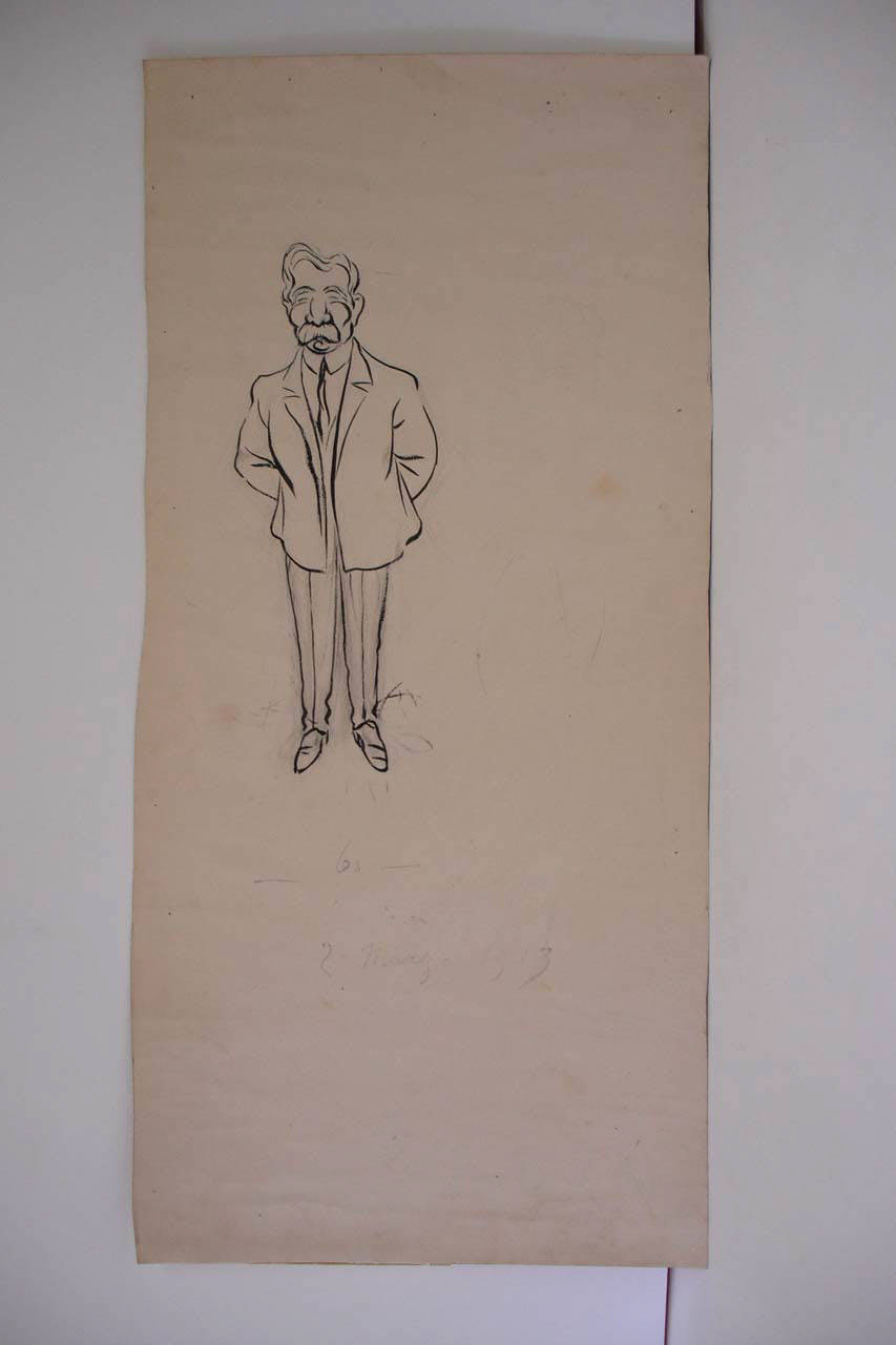 IN BORSA. (disegno) di Mazza, Aldo (1913/03/02 - )