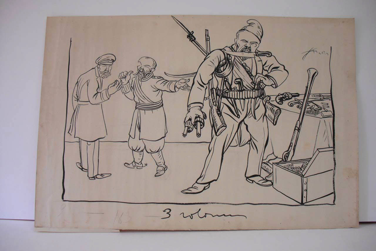 LA TRIPLICE ENTENTE. (disegno) di Mazza, Aldo (1913/03/09 - )