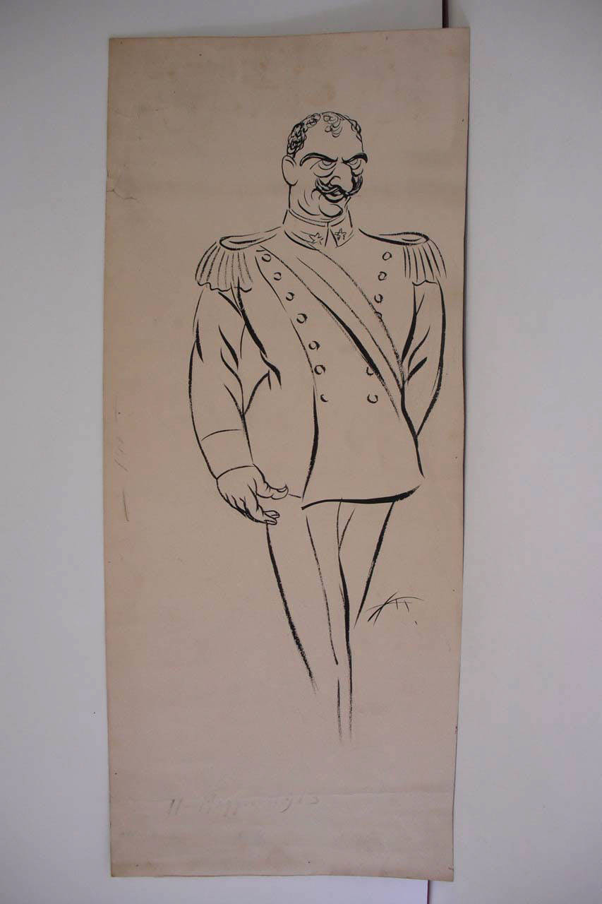 IL MAGGIORE PIAZZA. (disegno) di Mazza, Aldo (1913/05/11 - )