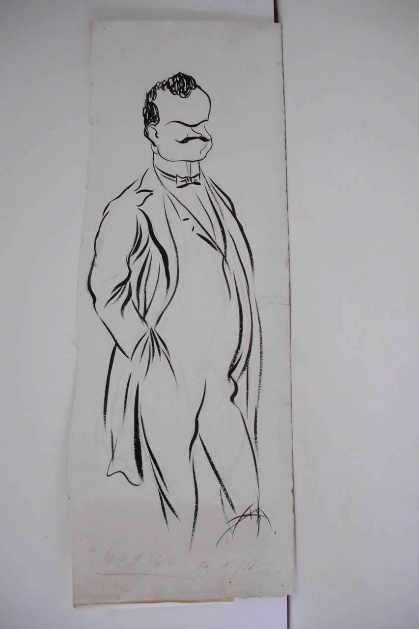 IL CANDIDATO LIBERALE AL SESTO COLLEGIO. (disegno) di Mazza, Aldo (1913/10/12 - )