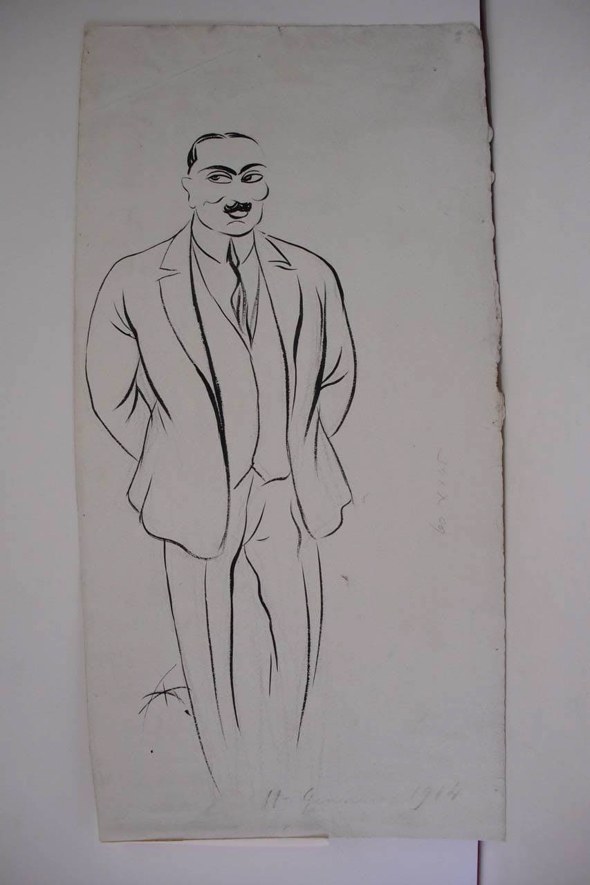 L'AVIATORE BILLE. (disegno) di Mazza, Aldo (1914/01/11 - )