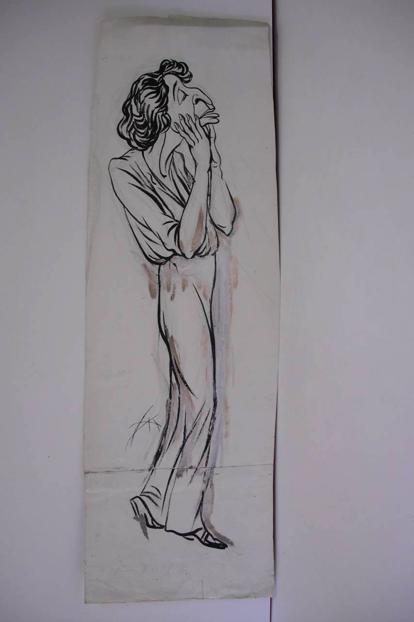 EMMA GRAMATICA. (disegno) di Mazza, Aldo (1914/03/01 - )