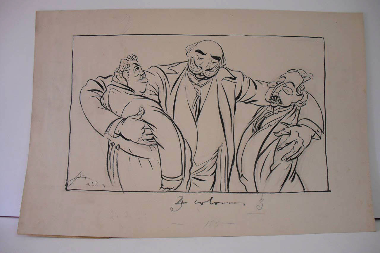 LA CONCENTRAZIONE. (disegno) di Mazza, Aldo (1914/05/24 - )