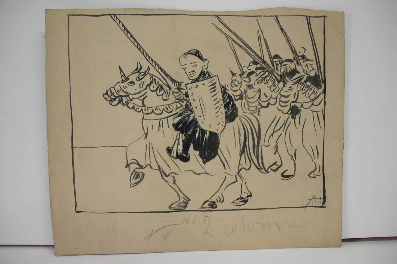 I LOMBARDI ALLA CROCIATA CONTRO BONOMELLI (disegno) di Mazza, Aldo (1906/03/04 - )