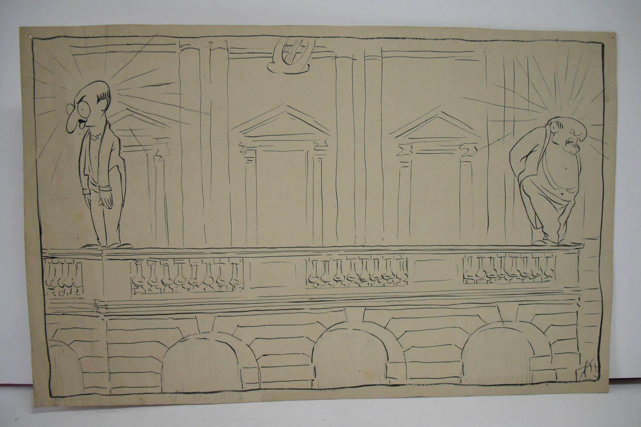 TEATRO ALLA SCALA GLORIA (parole di Colautti; musica di Cilea) (disegno) di Mazza, Aldo (1907/04/07 - )