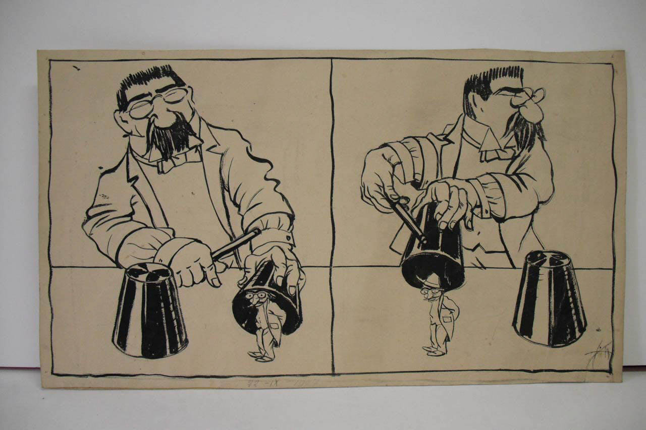 L'AFFARE SINIGAGLIA. - S. E. Il giocoliere Rava. (disegno) di Mazza, Aldo (1907/09/22 - )