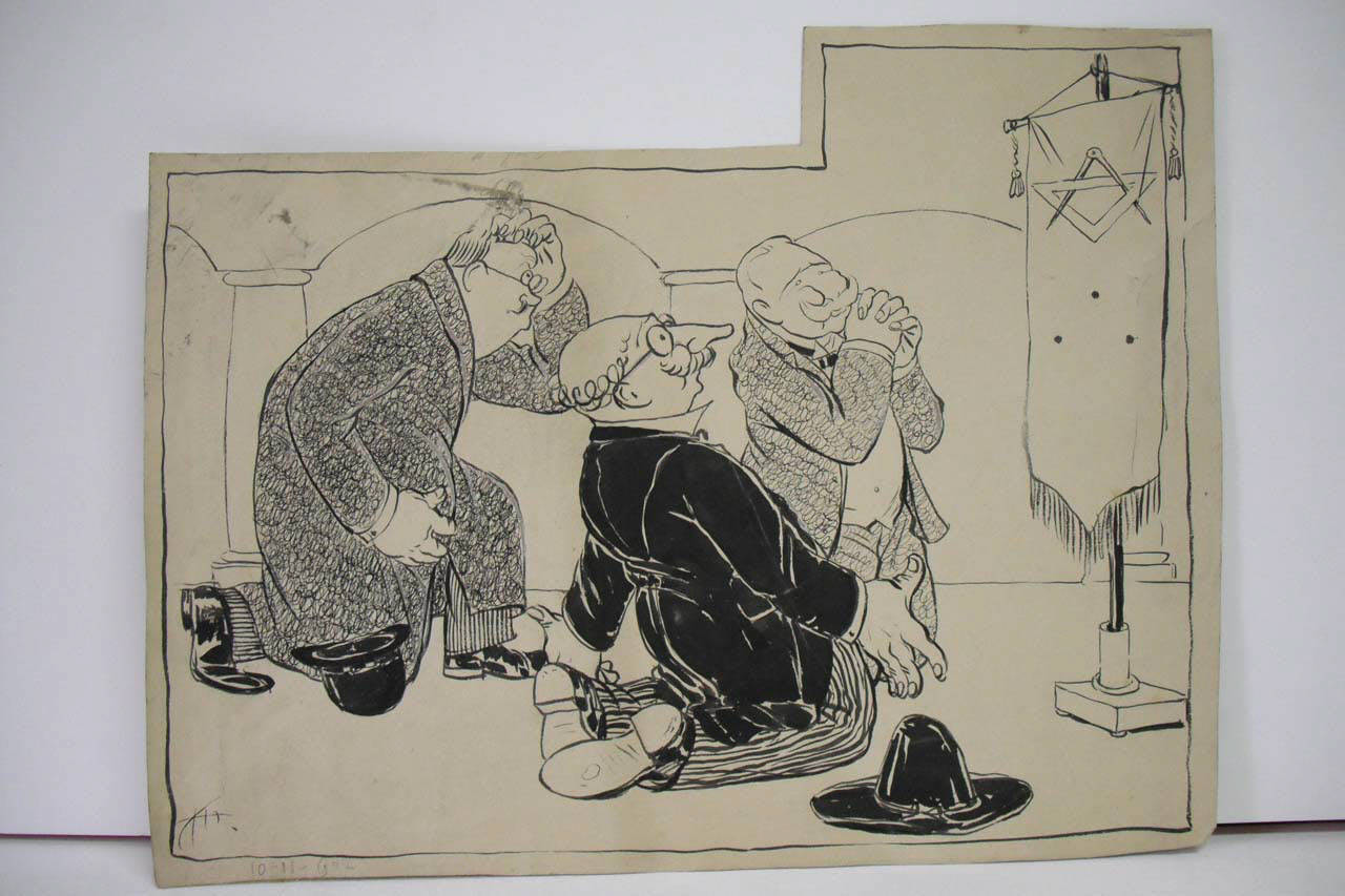 L'AFFARE BRENTARI. (disegno) di Mazza, Aldo (1907/11/10 - )