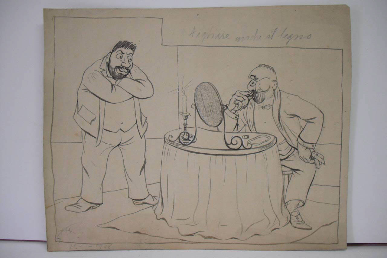 PER LE PROSSIME ELEZIONI AMMINISTRATIVE. (disegno) di Mazza, Aldo (1908/01/12 - )
