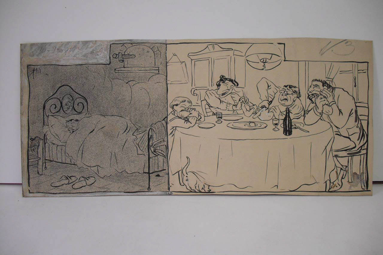 IL PANE QUOTIDIANO. (disegno) di Mazza, Aldo (1908/01/19 - )