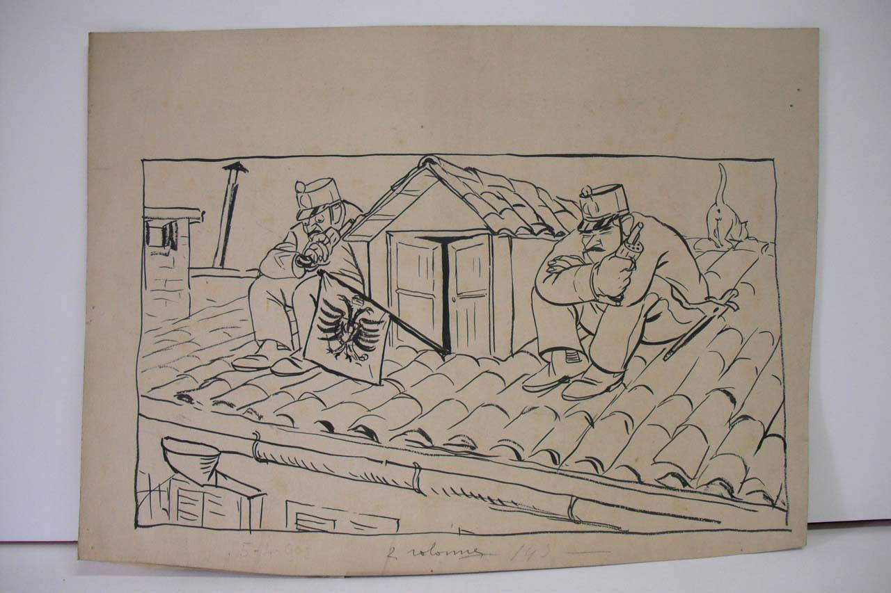 GLI STEMMI DEI CONSOLATI AUSTRIACI IN ITALIA. (disegno) di Mazza, Aldo (1908/04/05 - )