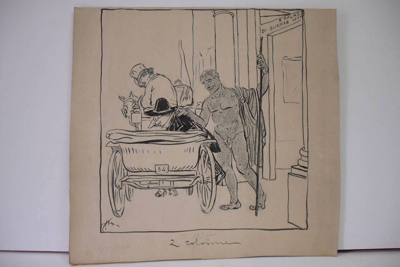 IL RICORSO DEL PROF. SINIGAGLIA RESPINTO. (disegno) di Mazza, Aldo (1908/05/17 - )