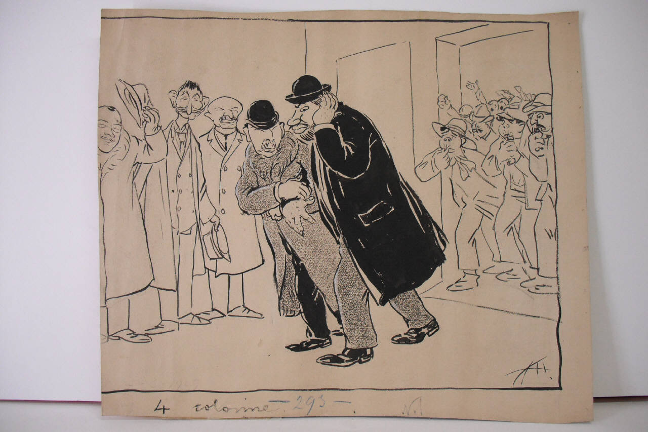 DOPO LA FISCHIATA. (disegno) di Mazza, Aldo (1909/03/07 - )