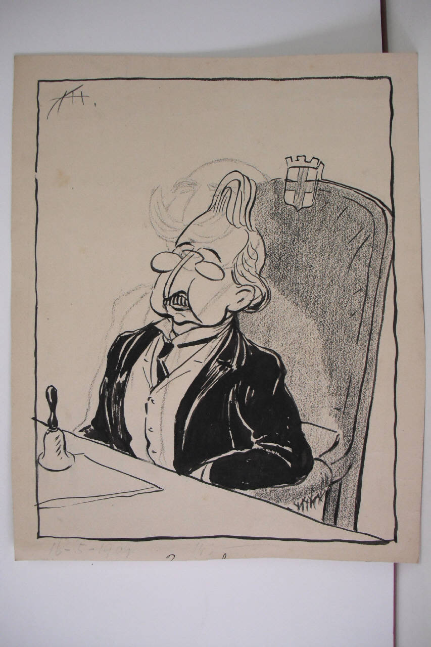 IL PROSINDACO. (disegno) di Mazza, Aldo (1909/05/16 - )