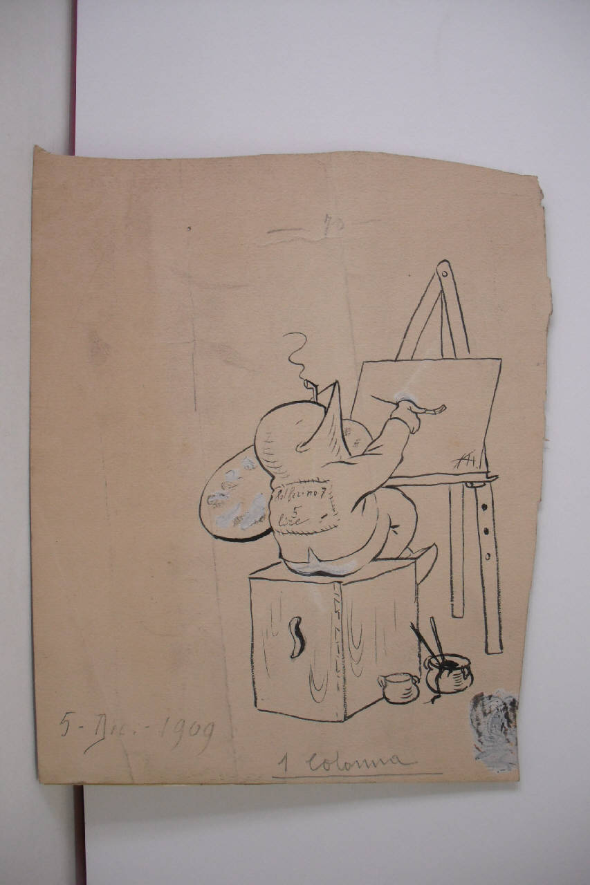 IL PREMIO AI NOSTRI ABBONATI. (disegno) di Mazza, Aldo (1909/12/05 - )