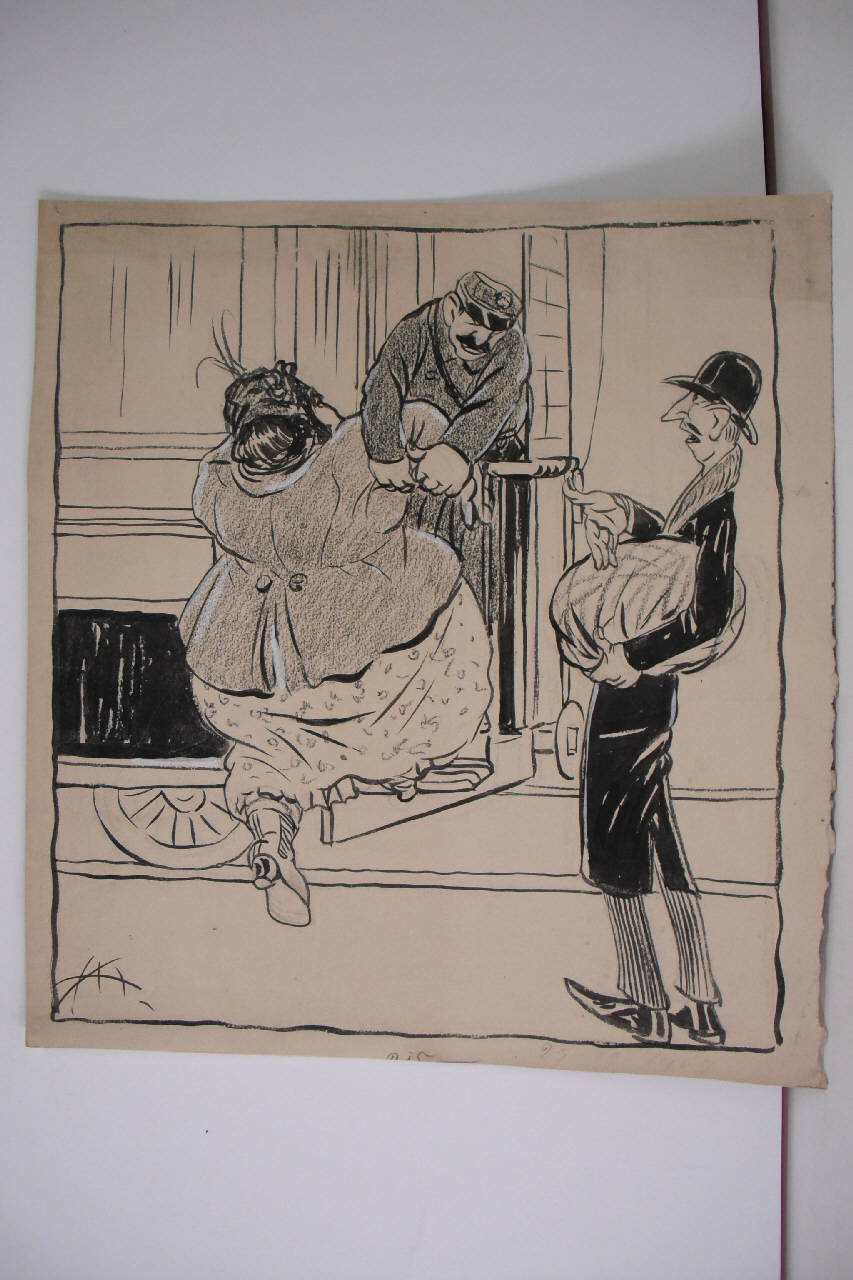 IL NUOVO REGOLAMENTO TRAMVIARIO - esclusione dei colli. (disegno) di Mazza, Aldo (1909/12/25 - )