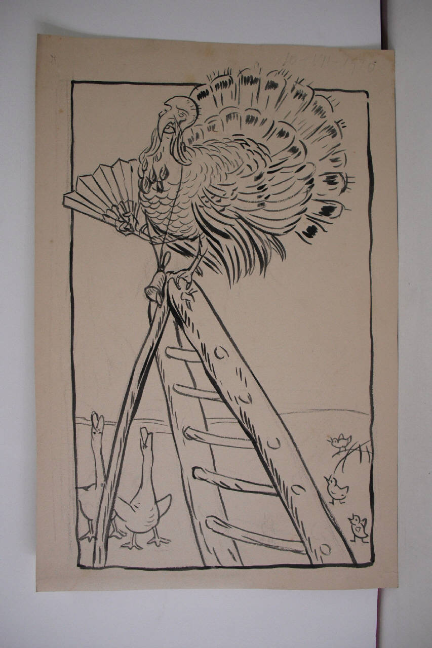 IL TRIONFO DEL PRESIDENTE MARCORA - Il dono della tribuna della stampa. (disegno) di Mazza, Aldo (1910/07/10 - )