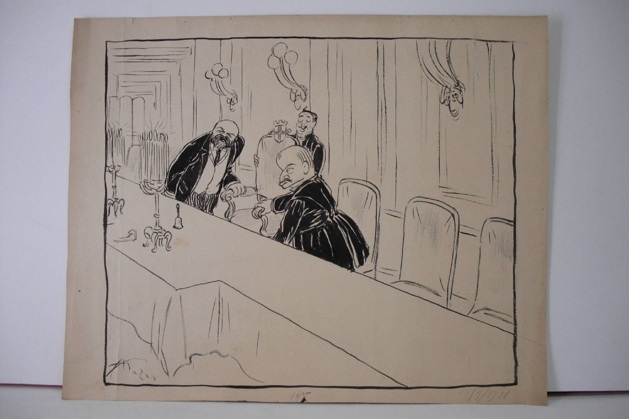 IL SOGNO DEL "BLOCCHETTO". (disegno) di Mazza, Aldo (1911/01/22 - )