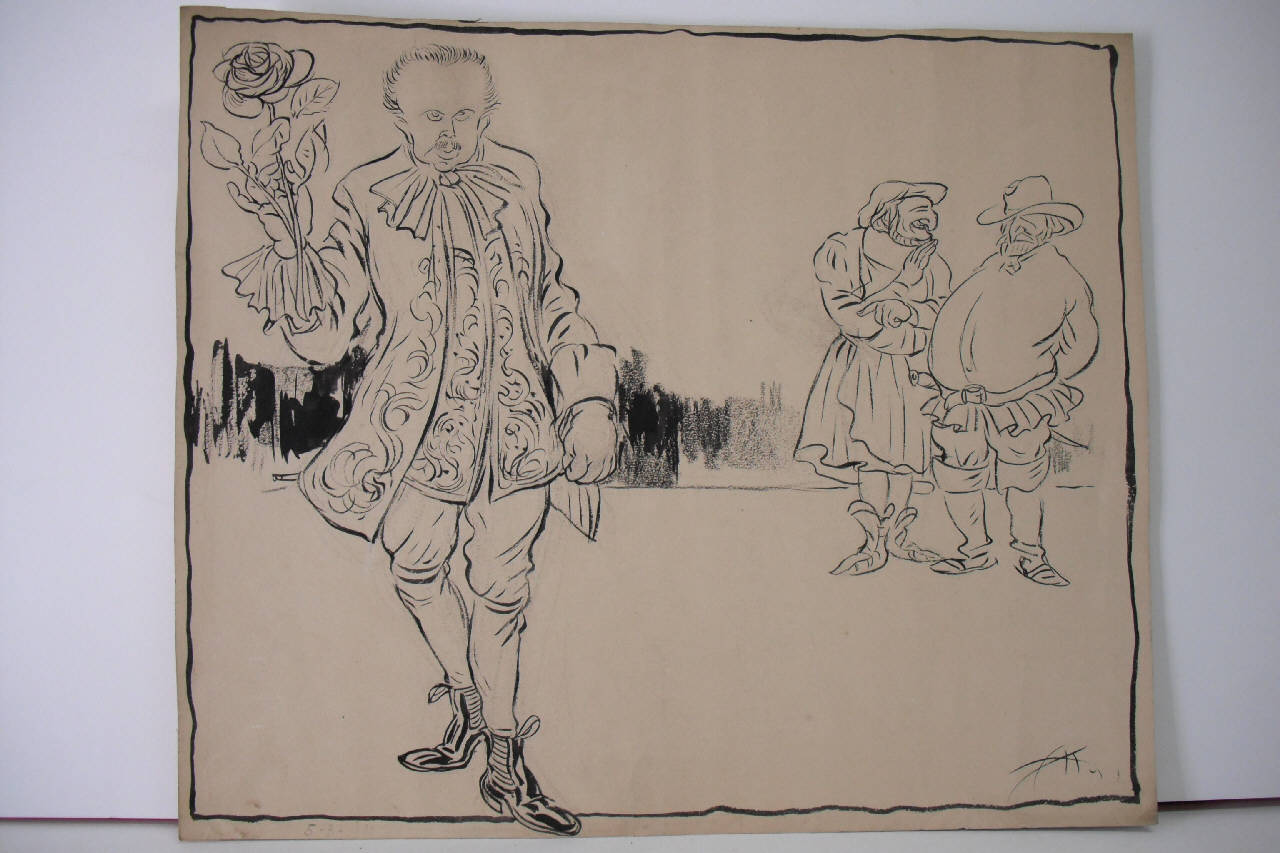 IL "CAVALIERE DELLA ROSA" IMPRESSIONI DI DUE COMPETENTI. (disegno) di Mazza, Aldo (1911/03/05 - )