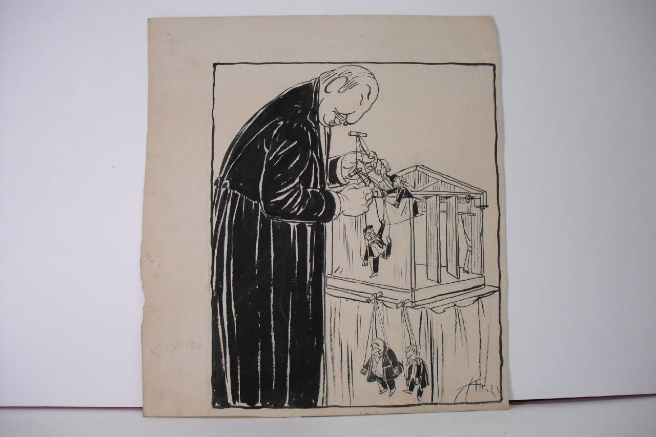 TEATRO DI MONTECITORIO. (disegno) di Mazza, Aldo (1911/03/26 - )