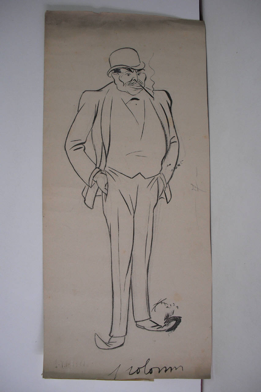L'AVV. ENRICO VALDATA SENIOR. (disegno) di Mazza, Aldo (1911/07/02 - )