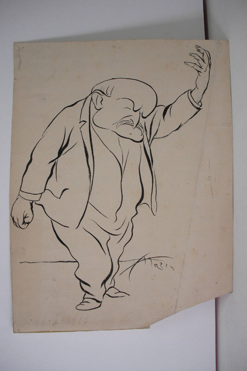 I FESTEGGIAMENTI AD ARTURO COLAUTTI. (disegno) di Mazza, Aldo (1913/02/16 - )