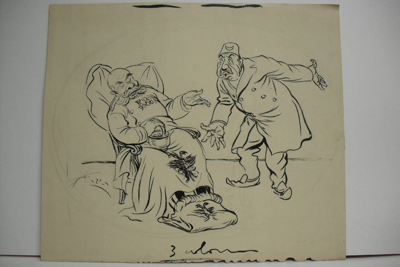 DISPARITà DI TRATTAMENTO. (disegno) di Mazza, Aldo (1915/03/14 - )