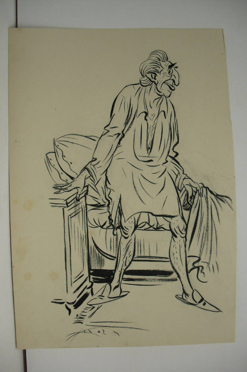 ERMETE NOVELLI. (disegno) di Mazza, Aldo (1915/06/27 - )