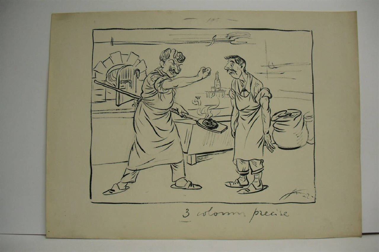 IL PANIFICIO COMUNALE (2). (disegno) di Mazza, Aldo (1915/12/26 - )