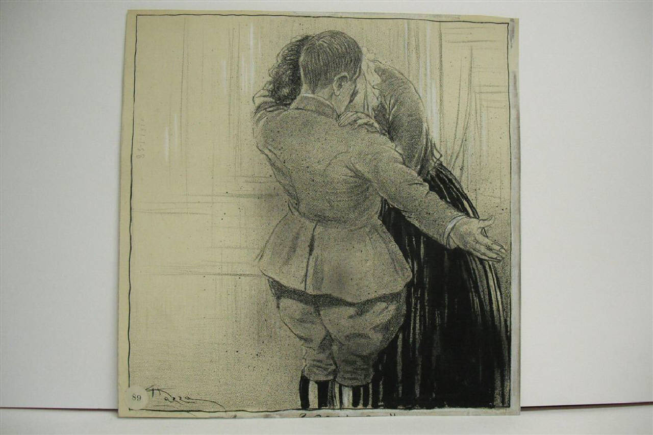LE NOTIZIE DAL MONTENEGRO. (disegno) di Mazza, Aldo (1916/01/23 - )