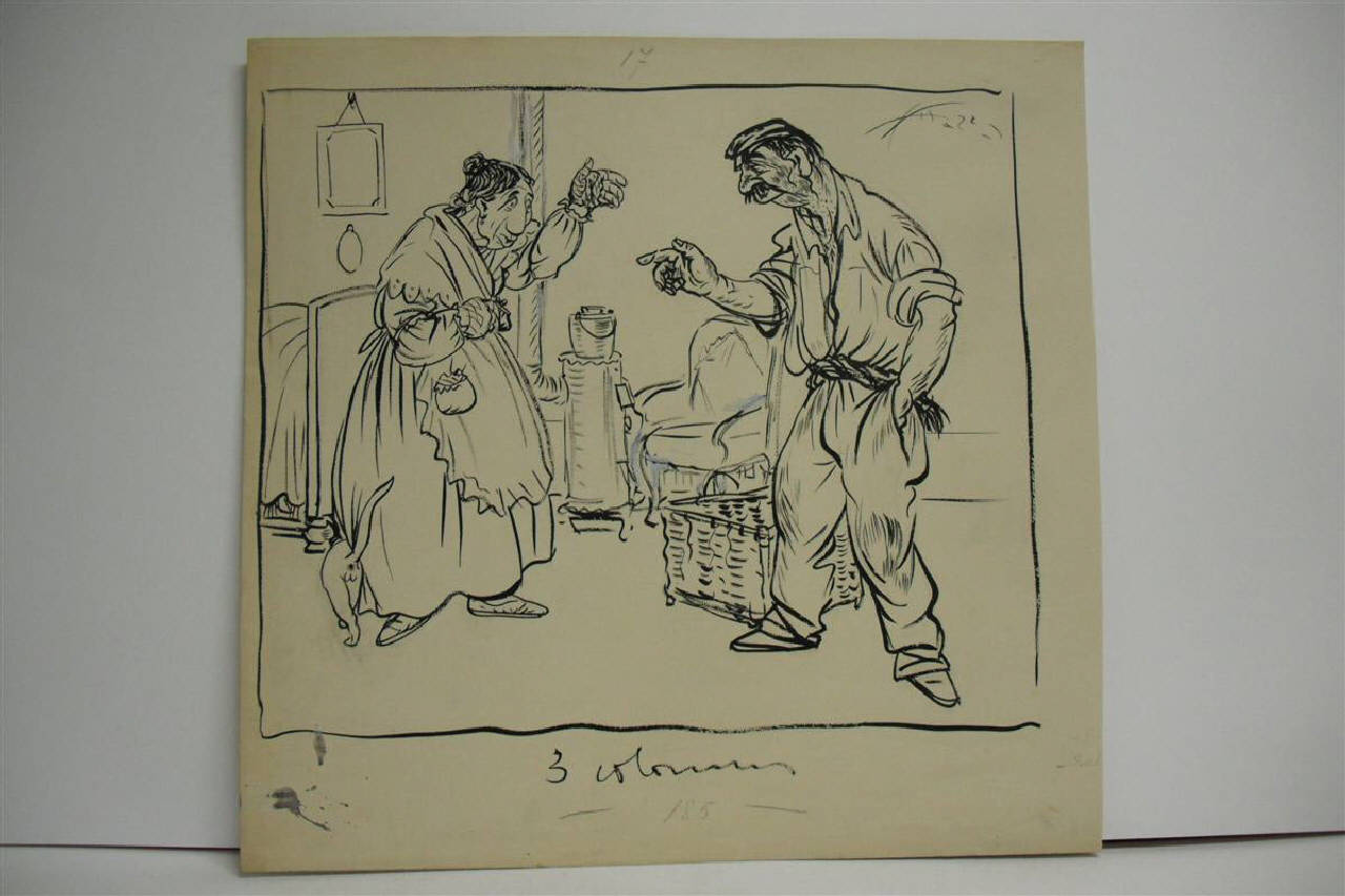L'IMMINENTE RIBASSO DEL CARBONE. (disegno) di Mazza, Aldo (1916/02/13 - )
