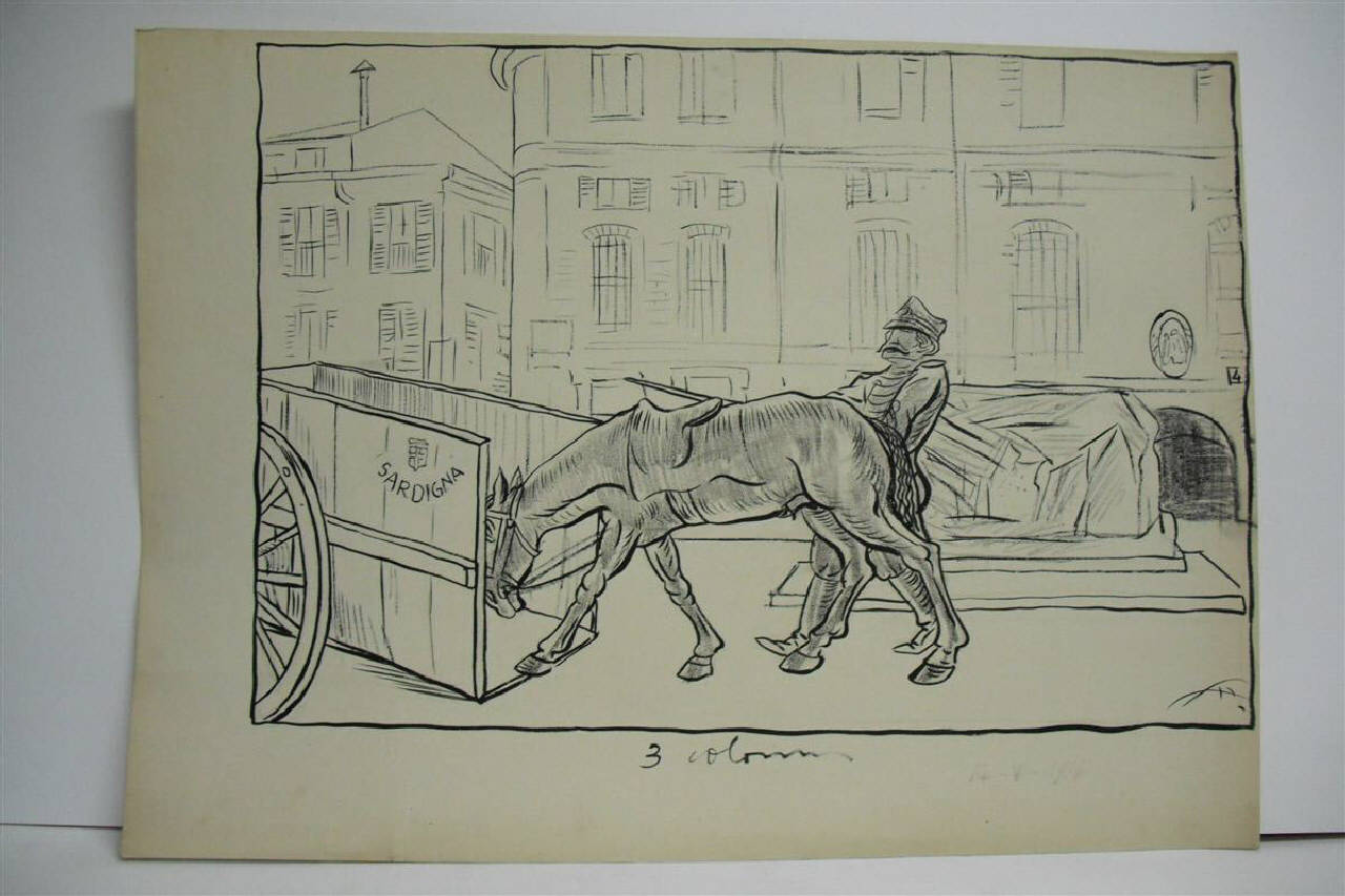 IL MONUMENTO A MISSORI. (disegno) di Mazza, Aldo (1916/05/14 - )