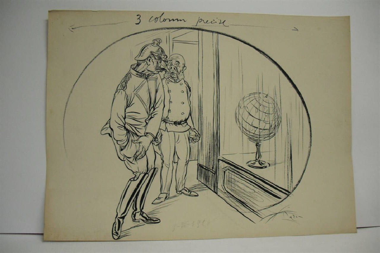 PER LA CONQUISTA DEL MONDO. (disegno) di Mazza, Aldo (1916/07/09 - )