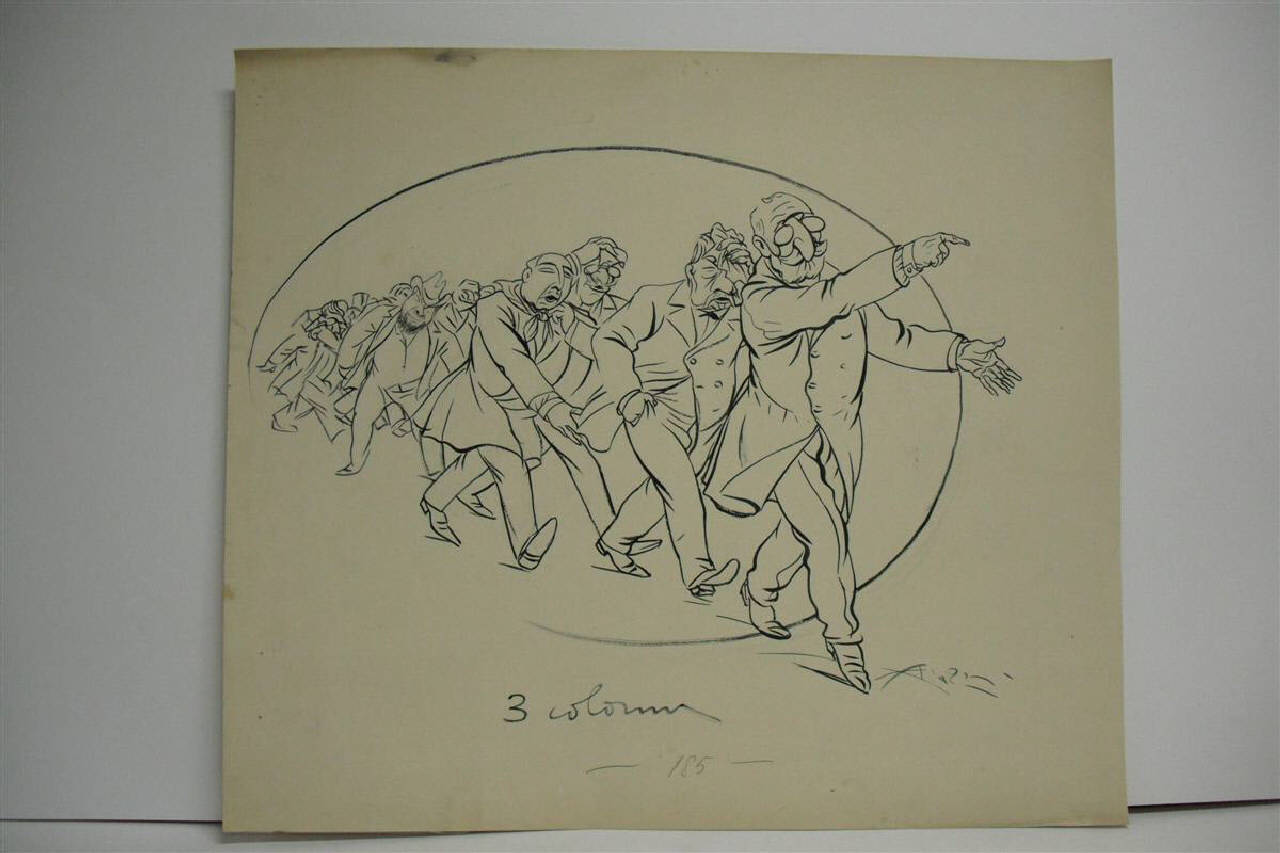 IL SETTANTANOVENNE. (disegno) di Mazza, Aldo (1916/10/15 - )