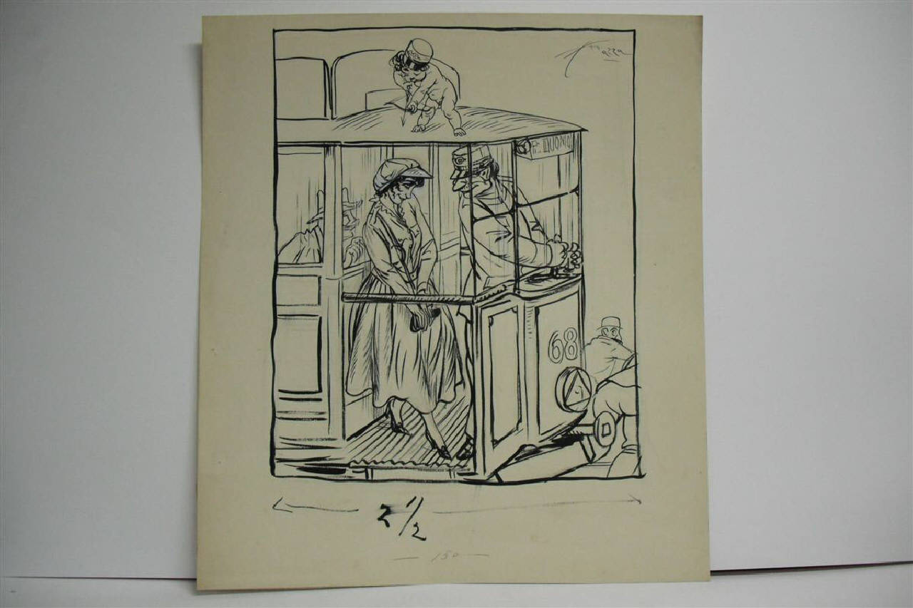 CONSEGUENZE INATTESE. (disegno) di Mazza, Aldo (1916/10/22 - )