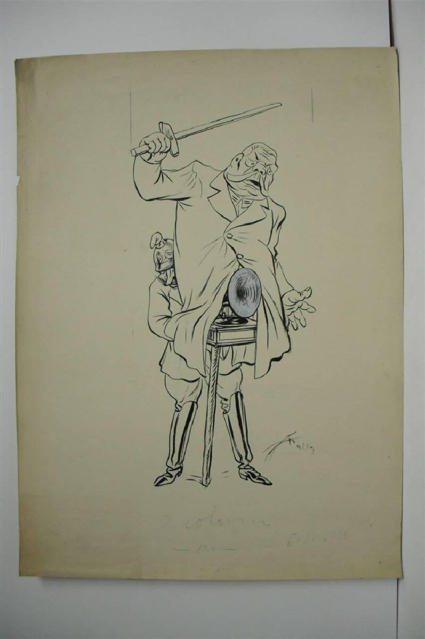 HINDENBURG HA DETTO…!! (disegno) di Mazza, Aldo (1916/11/05 - )