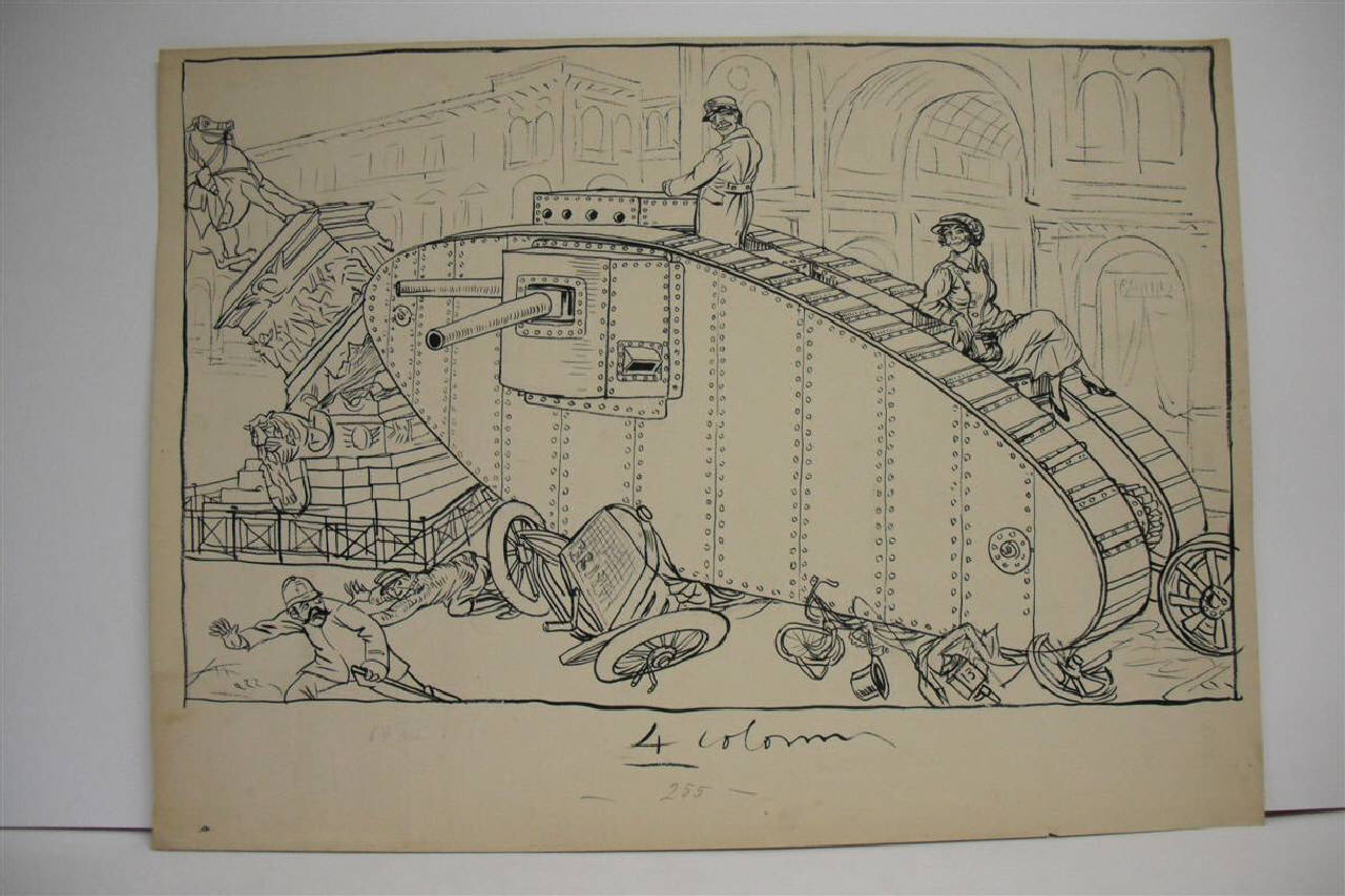 SERVIZIO TRAMVIARIO. (disegno) di Mazza, Aldo (1916/12/24 - )