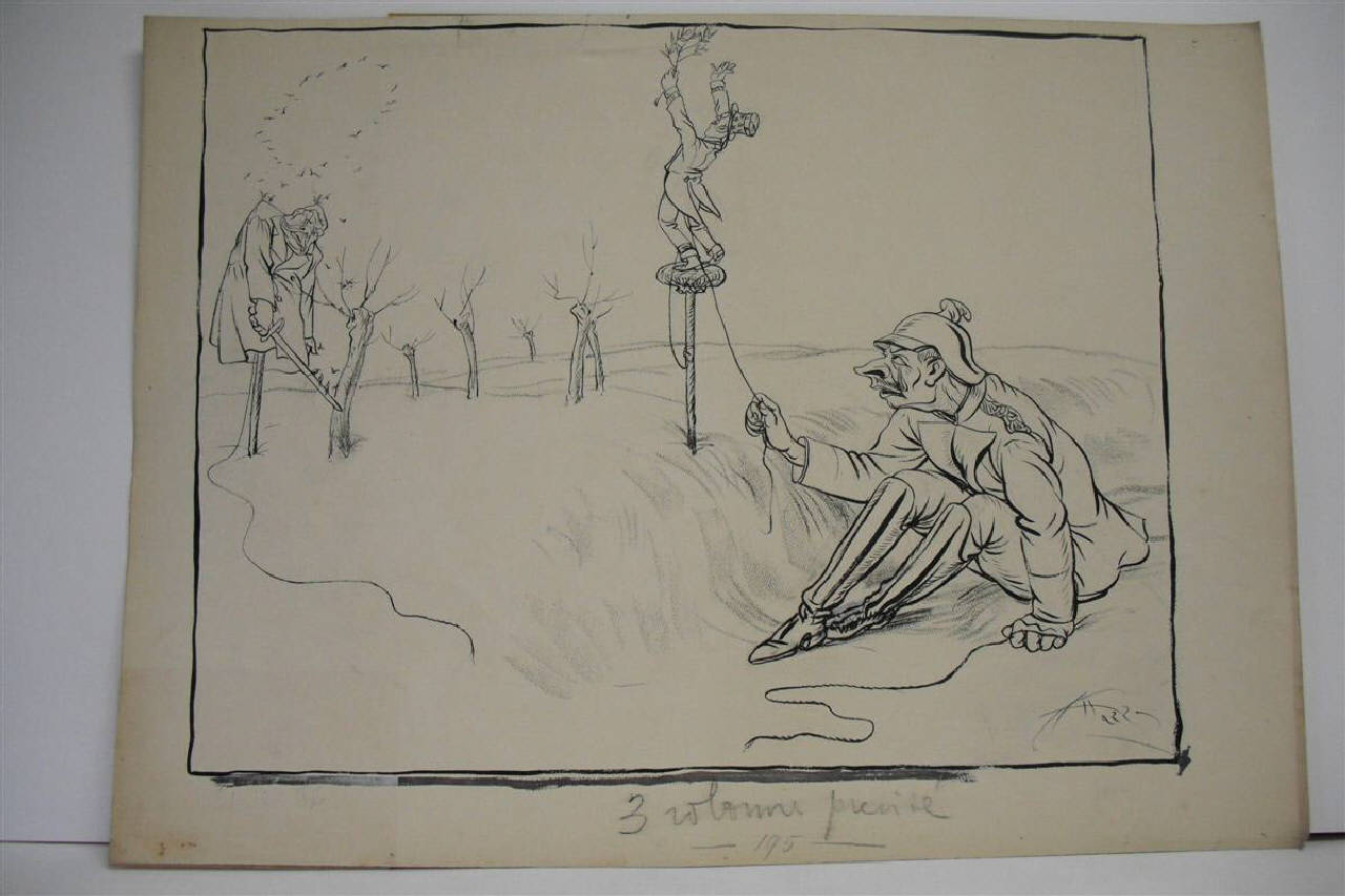 DA HINDENBURG A WILSON. (disegno) di Mazza, Aldo (1916/12/31 - )