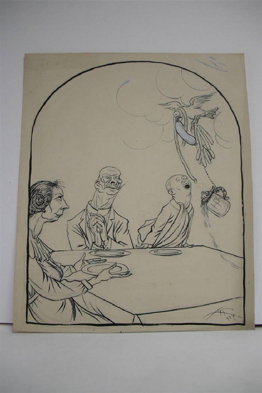 IL SOGNO TEDESCO. (disegno) di Mazza, Aldo (1916/12/31 - )