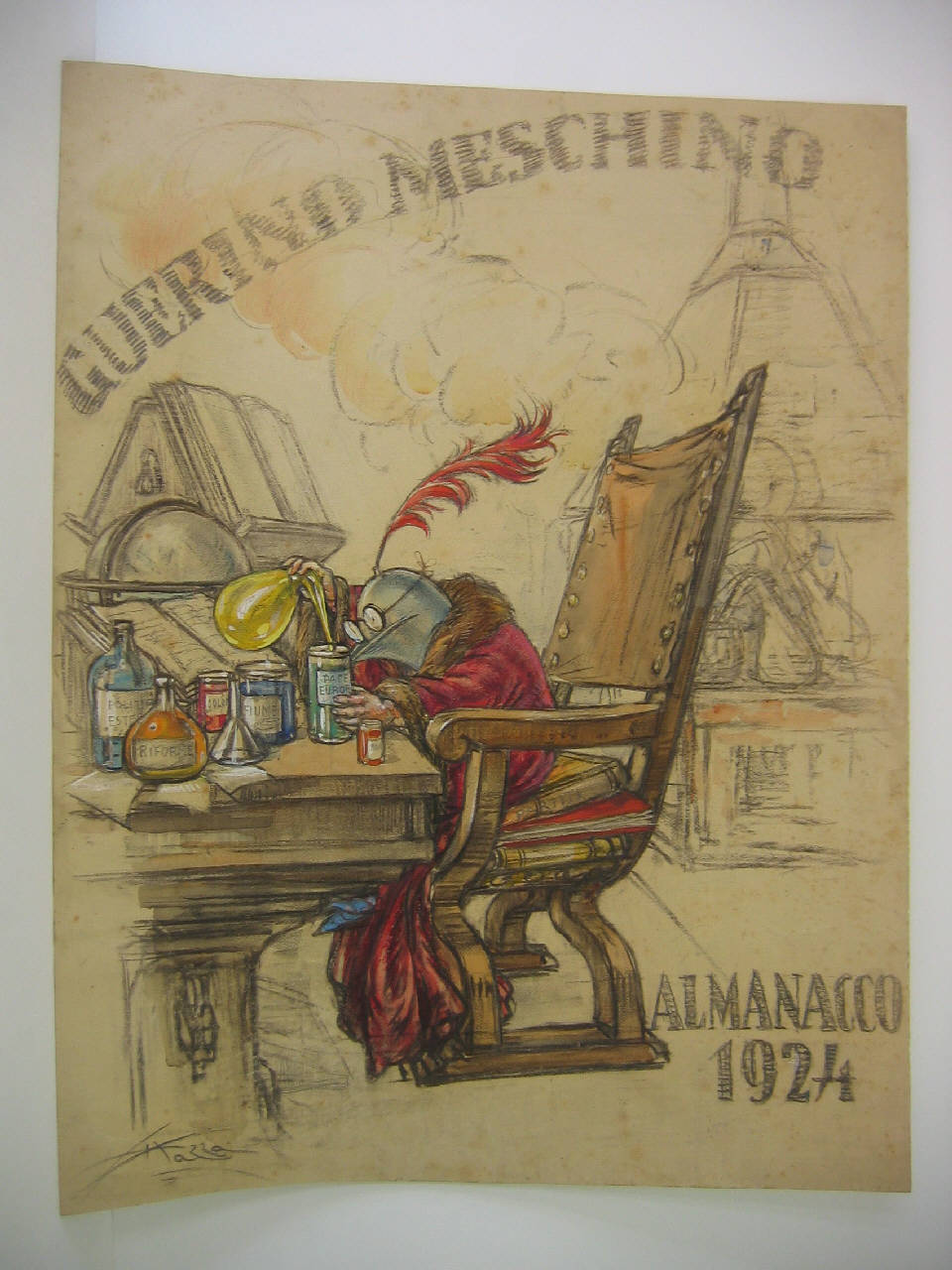 ALAMANACCO 1924. (disegno) di Mazza, Aldo (1924/01/01 - )