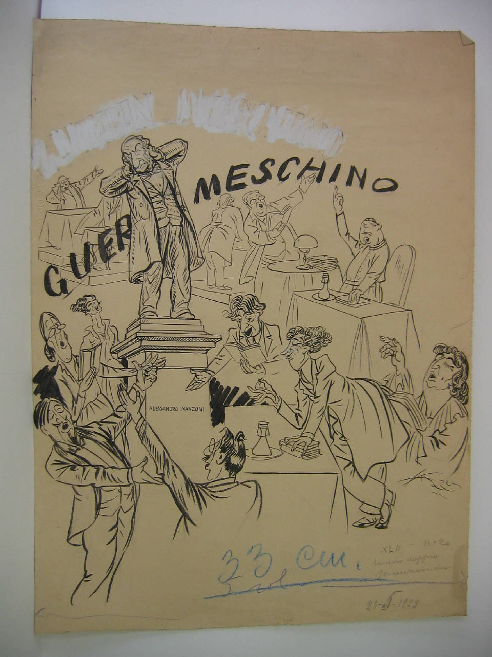 Alessandro Manzoni. (disegno) di Mazza, Aldo (1923/05/20 - )