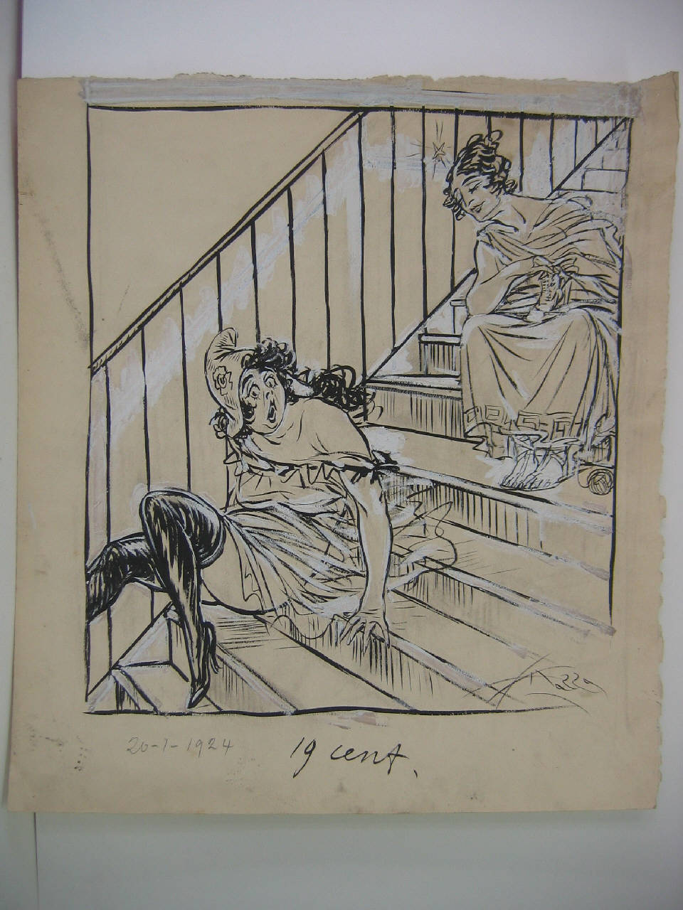 IL TRACOLLO DEL FRANCO. (disegno) di Mazza, Aldo (1924/01/20 - )