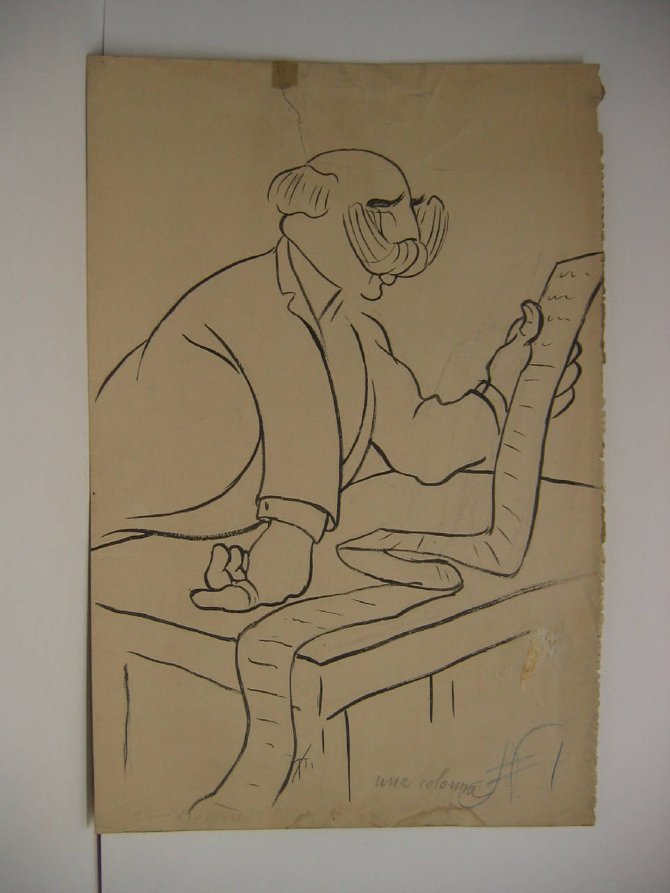 LA PROCLAMAZIONE DEI CANDIDATI MODERATI. (disegno) di Mazza, Aldo (1904/11/27 - )